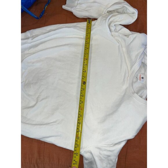 Sundry White Paded Crewneck Sweatshirt Size 2 Womens - Picture 3 of 7
